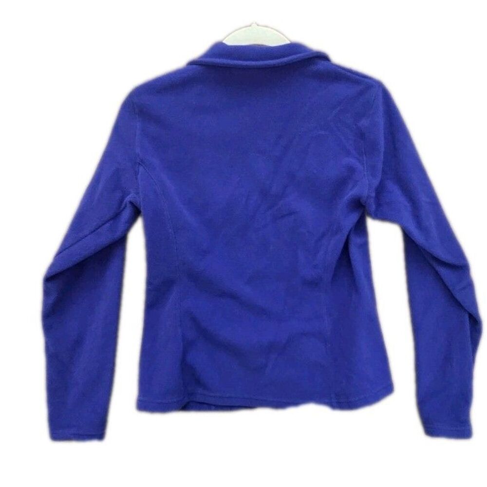 Eddie Bauer Womens 1/4 Zip Fleece Sweatshirt Pullover Blue Purple Extra Small XS - Picture 3 of 7
